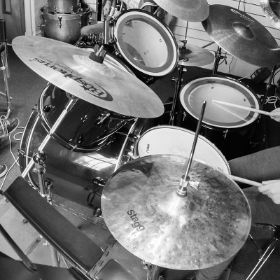 drummers Ed and Geoff