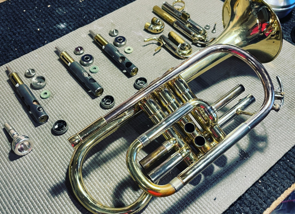 Brass Repairs, trumpet repairs and Restorations at Booths